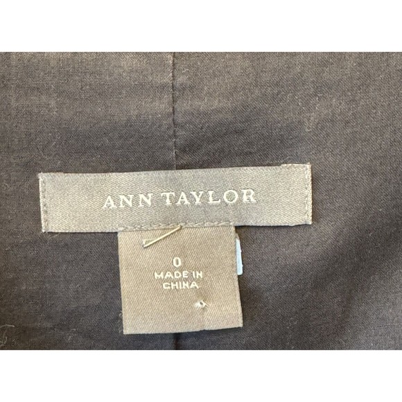 Ann Taylor Women’s Two Button Blazer Jacket Black Size 0 Business Career Capsule - Picture 7 of 7
